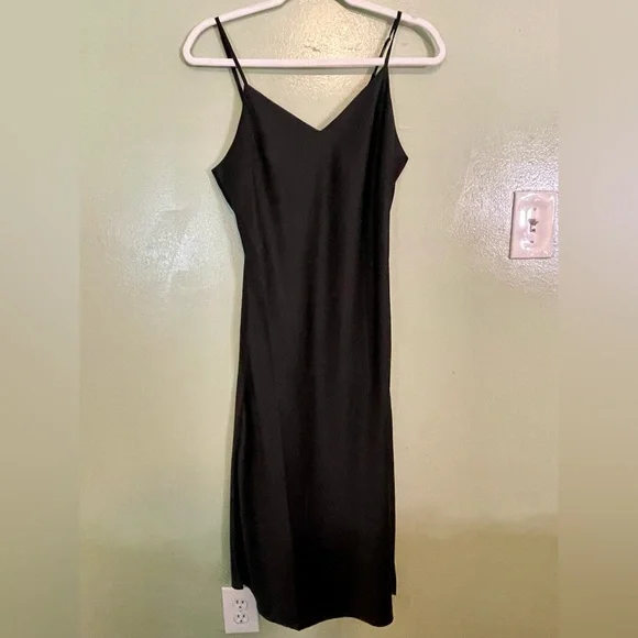 satin slip dress forever 21 New forever 21 cowl neck side cutout satin